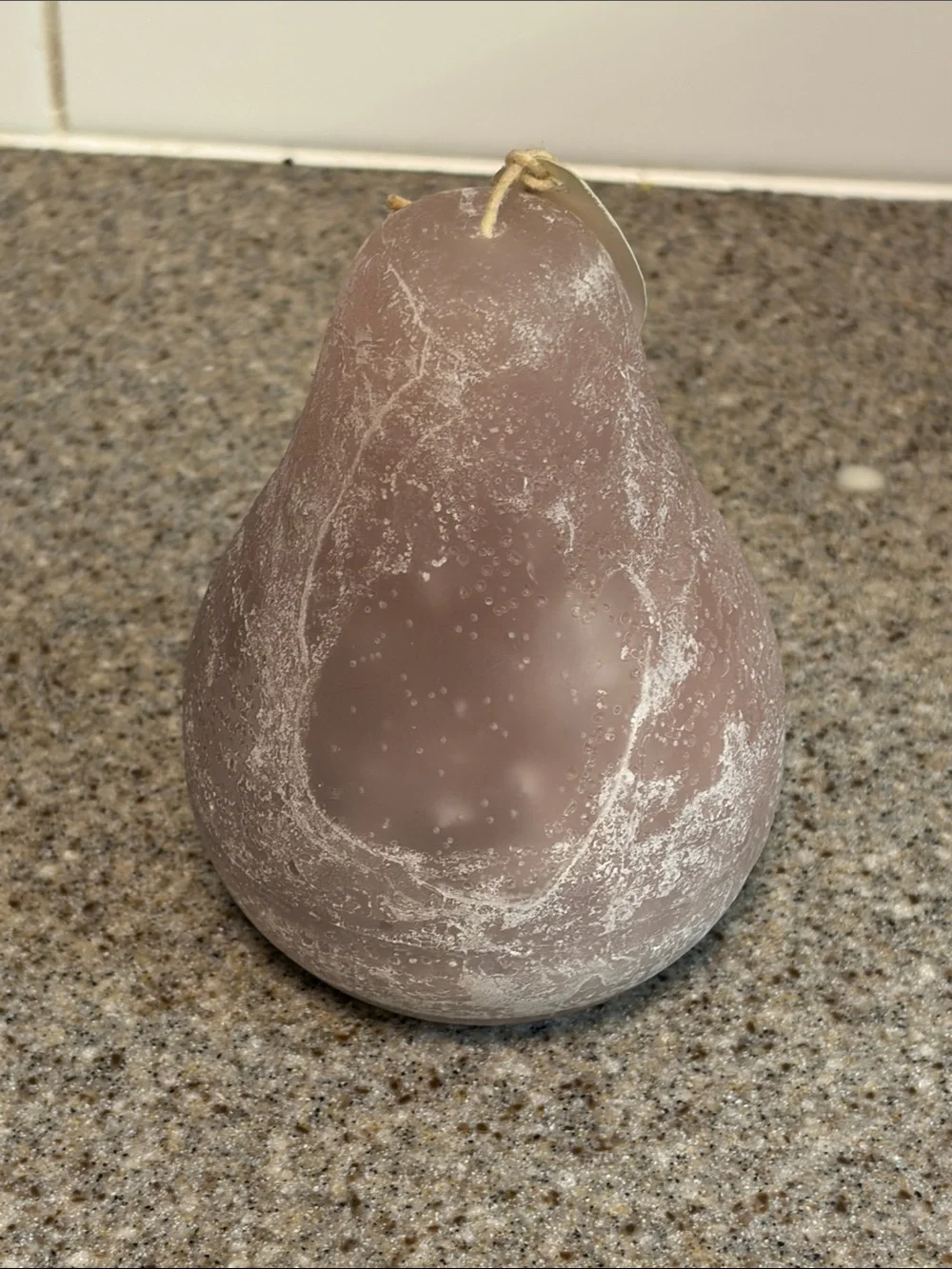 Purple Pear-Shaped Decorative Candle